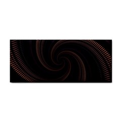 Wave Curves Abstract Art Backdrop Hand Towel by Grandong