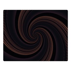 Wave Curves Abstract Art Backdrop Two Sides Premium Plush Fleece Blanket (large) by Grandong