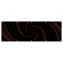 Wave Curves Abstract Art Backdrop Banner And Sign 12  X 4  by Grandong