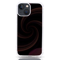 Wave Curves Abstract Art Backdrop Iphone 13 Mini Tpu Uv Print Case by Grandong