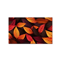 Leaves Autumn Sticker Rectangular (10 Pack) by Grandong