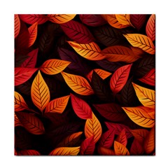 Leaves Autumn Face Towel by Grandong