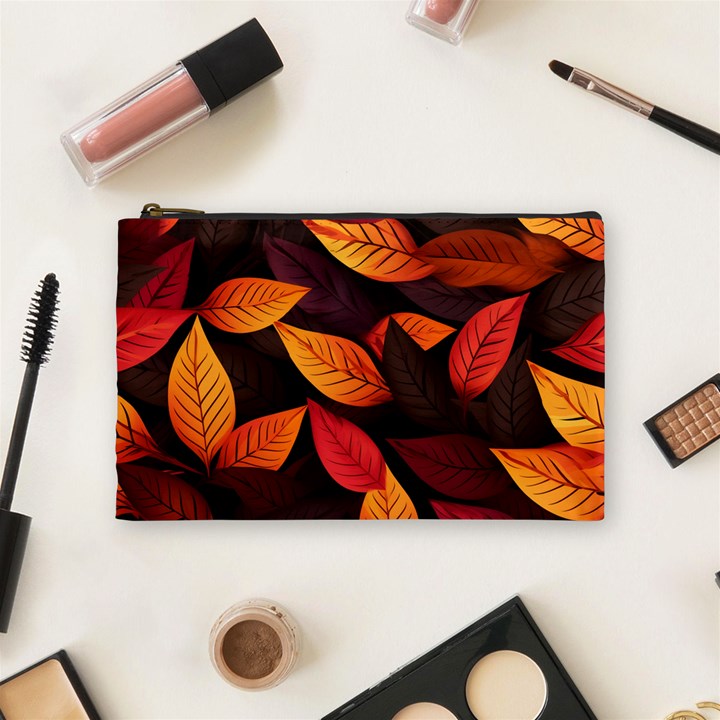 Leaves Autumn Cosmetic Bag (Medium)