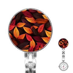 Leaves Autumn Stainless Steel Nurses Watch by Grandong