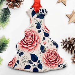 Flowers Pattern Plant Christmas Tree Ornament (two Sides) by Grandong