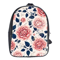 Flowers Pattern Plant School Bag (xl) by Grandong