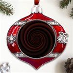 Abstract Art Backdrop Background Metal Snowflake And Bell Red Ornament Front