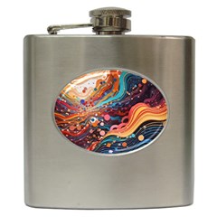 Pattern Abstract Hip Flask (6 Oz) by Grandong