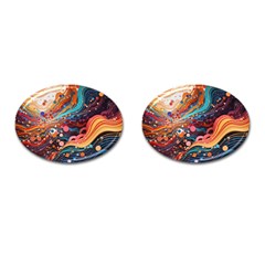 Pattern Abstract Cufflinks (oval) by Grandong