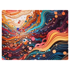 Pattern Abstract Two Sides Premium Plush Fleece Blanket (extra Small) by Grandong