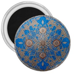 Flower Mandala Pattern 3  Magnets by Grandong