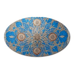 Flower Mandala Pattern Oval Magnet