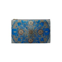 Flower Mandala Pattern Cosmetic Bag (small) by Grandong