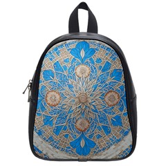 Flower Mandala Pattern School Bag (small) by Grandong