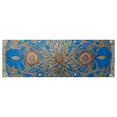 Flower Mandala Pattern Banner And Sign 9  X 3  by Grandong