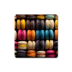 Macaroon Sweet Treat Square Magnet by Grandong