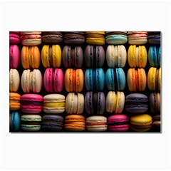 Macaroon Sweet Treat Postcard 4 x 6  (pkg Of 10) by Grandong