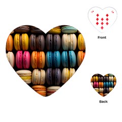 Macaroon Sweet Treat Playing Cards Single Design (heart) by Grandong