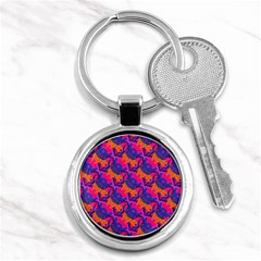 Purple Design Scrapbooking Blue Key Chain (round) by Grandong