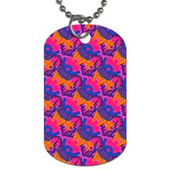 Purple Design Scrapbooking Blue Dog Tag (one Side) by Grandong