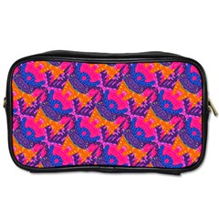 Purple Design Scrapbooking Blue Toiletries Bag (one Side) by Grandong