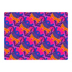 Purple Design Scrapbooking Blue Two Sides Premium Plush Fleece Blanket (mini) by Grandong