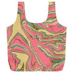 Pattern Glitter Pastel Layer Full Print Recycle Bag (xl) by Grandong