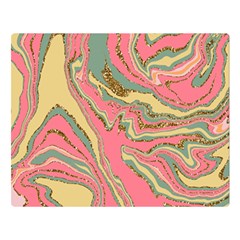 Pattern Glitter Pastel Layer Premium Plush Fleece Blanket (large) by Grandong