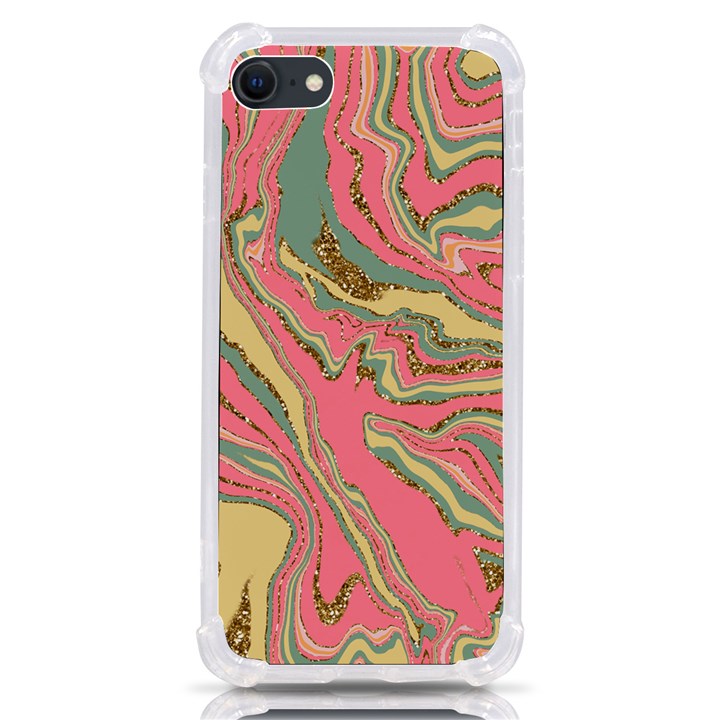 Pattern Glitter Pastel Layer iPhone SE