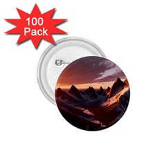 Landscape Mountains Nature 1 75  Buttons (100 Pack)  by Ravend