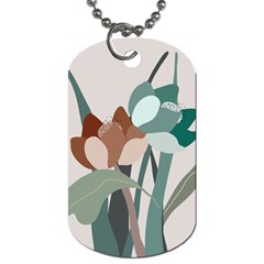 Flowers Plants Leaves Foliage Dog Tag (one Side) by pakminggu