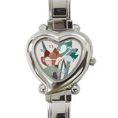 Flowers Plants Leaves Foliage Heart Italian Charm Watch by pakminggu