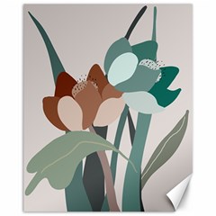 Flowers Plants Leaves Foliage Canvas 11  X 14  by pakminggu