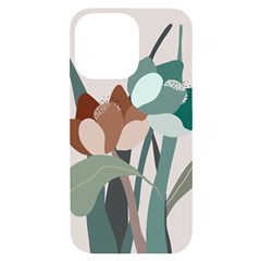 Flowers Plants Leaves Foliage Iphone 14 Pro Max Black Uv Print Case by pakminggu