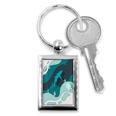 Ocean Turtle Shark Sea Life Sea Key Chain (rectangle) by pakminggu