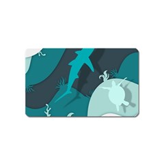 Ocean Turtle Shark Sea Life Sea Magnet (name Card) by pakminggu