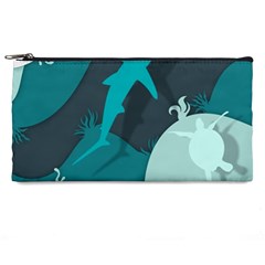 Ocean Turtle Shark Sea Life Sea Pencil Case by pakminggu