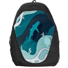 Ocean Turtle Shark Sea Life Sea Backpack Bag by pakminggu