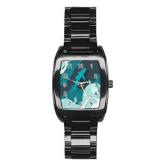 Ocean Turtle Shark Sea Life Sea Stainless Steel Barrel Watch by pakminggu