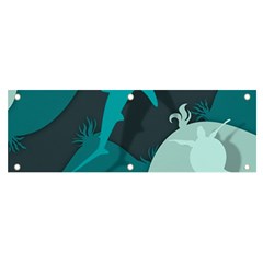 Ocean Turtle Shark Sea Life Sea Banner And Sign 6  X 2  by pakminggu