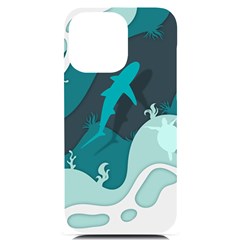 Ocean Turtle Shark Sea Life Sea Iphone 14 Pro Max Black Uv Print Case by pakminggu