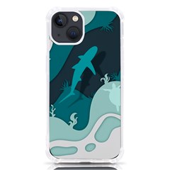 Ocean Turtle Shark Sea Life Sea Iphone 13 Tpu Uv Print Case by pakminggu