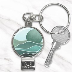 Mountains Wall Print Boho Art Nail Clippers Key Chain by pakminggu