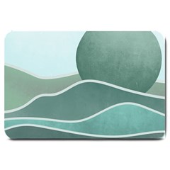 Mountains Wall Print Boho Art Large Doormat by pakminggu