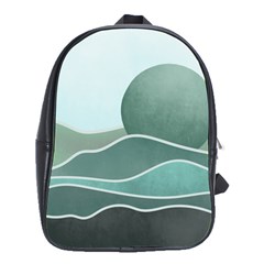 Mountains Wall Print Boho Art School Bag (large) by pakminggu