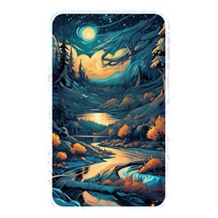 Forest River Night Evening Moon Memory Card Reader (rectangular) by pakminggu