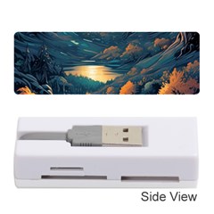 Forest River Night Evening Moon Memory Card Reader (stick) by pakminggu