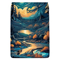 Forest River Night Evening Moon Removable Flap Cover (s) by pakminggu