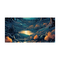 Forest River Night Evening Moon Yoga Headband by pakminggu