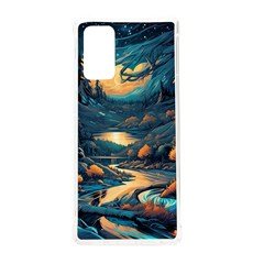 Forest River Night Evening Moon Samsung Galaxy Note 20 Tpu Uv Case by pakminggu